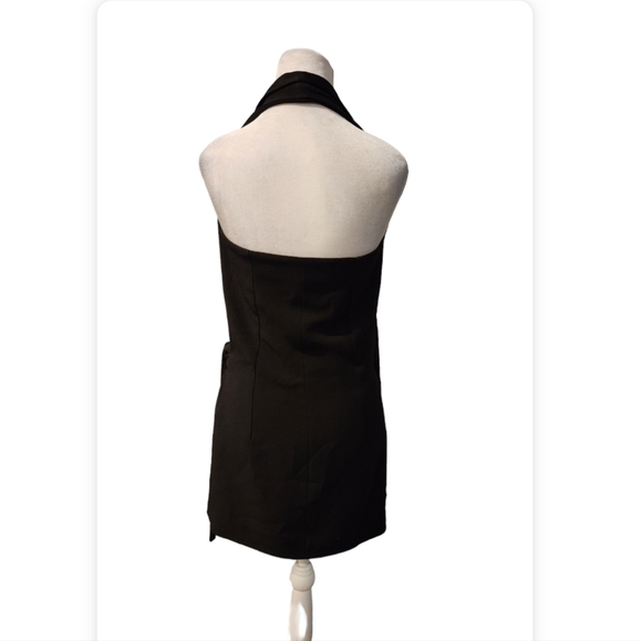 Blazer Halter Dress Black and Sleeveless - Picture 2 of 7